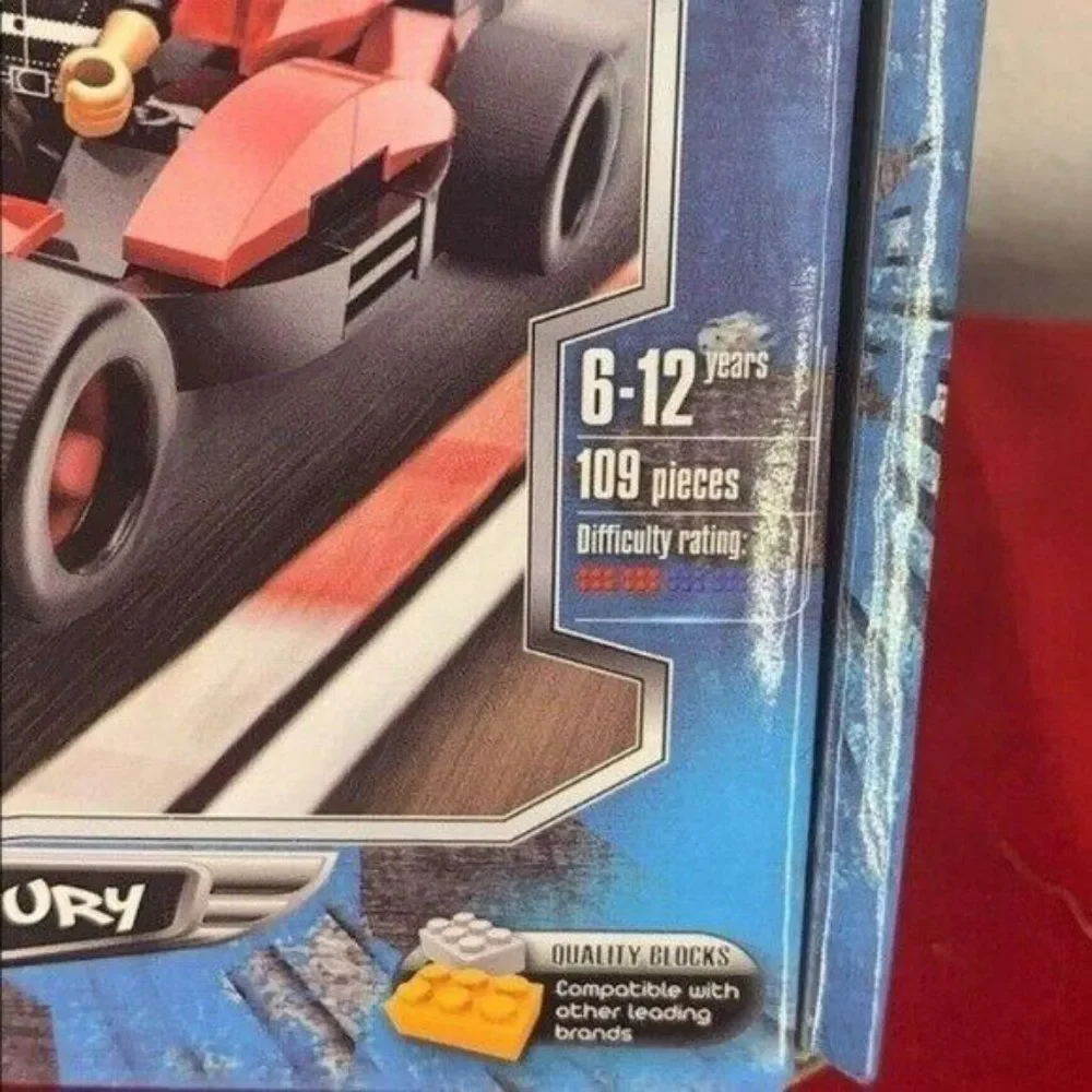 Block Tech Mean Streets Red Fury‎ 109 Pc Blocks Set Building